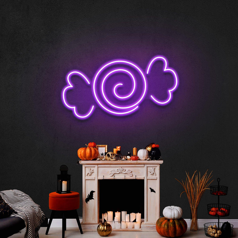 Candy Led Neon Sign - Halloween Light Decor
