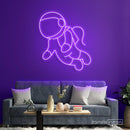 Cartoon Astronaut Neon Sign - Custom Neon Signs | LED Neon Signs | Zanvis Neon®