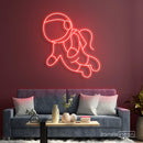 Cartoon Astronaut Neon Sign - Custom Neon Signs | LED Neon Signs | Zanvis Neon®