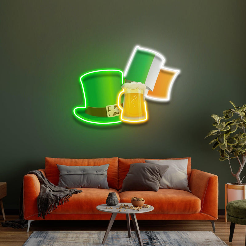 Cheers To Saint Patrick Day Neon Sign - Custom Neon Signs | LED Neon Signs | Zanvis Neon®