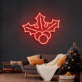 Christmas Holly Flex Neon Sign - Custom Neon Signs | LED Neon Signs | Zanvis Neon®