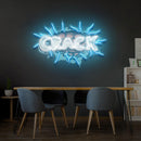 Crack Led Neon Acrylic Artwork - Custom Neon Signs | LED Neon Signs | Zanvis Neon®