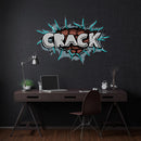 Crack Led Neon Acrylic Artwork - Custom Neon Signs | LED Neon Signs | Zanvis Neon®