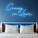 CRAZY IN LOVE Neon Sign - Custom Neon Signs | LED Neon Signs | Zanvis Neon®