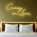 CRAZY IN LOVE Neon Sign - Custom Neon Signs | LED Neon Signs | Zanvis Neon®