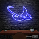 Crescent Moon Neon Sign - Custom Neon Signs | LED Neon Signs | Zanvis Neon®