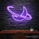Crescent Moon Neon Sign - Custom Neon Signs | LED Neon Signs | Zanvis Neon®