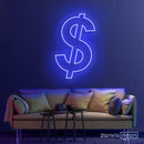 Dollar Sign Neon Sign - Custom Neon Signs | LED Neon Signs | Zanvis Neon®