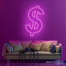 Dollar Sign Neon Sign - Custom Neon Signs | LED Neon Signs | Zanvis Neon®