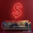 Dollar Sign Neon Sign - Custom Neon Signs | LED Neon Signs | Zanvis Neon®