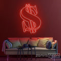 Dollar Neon Sign - Custom Neon Signs | LED Neon Signs | Zanvis Neon®