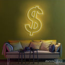 Dollar Sign Neon Sign - Custom Neon Signs | LED Neon Signs | Zanvis Neon®
