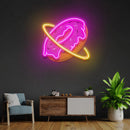 Doughnut Planet Led Neon Acrylic Artwork - Custom Neon Signs | LED Neon Signs | Zanvis Neon®