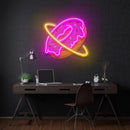 Doughnut Planet Led Neon Acrylic Artwork - Custom Neon Signs | LED Neon Signs | Zanvis Neon®