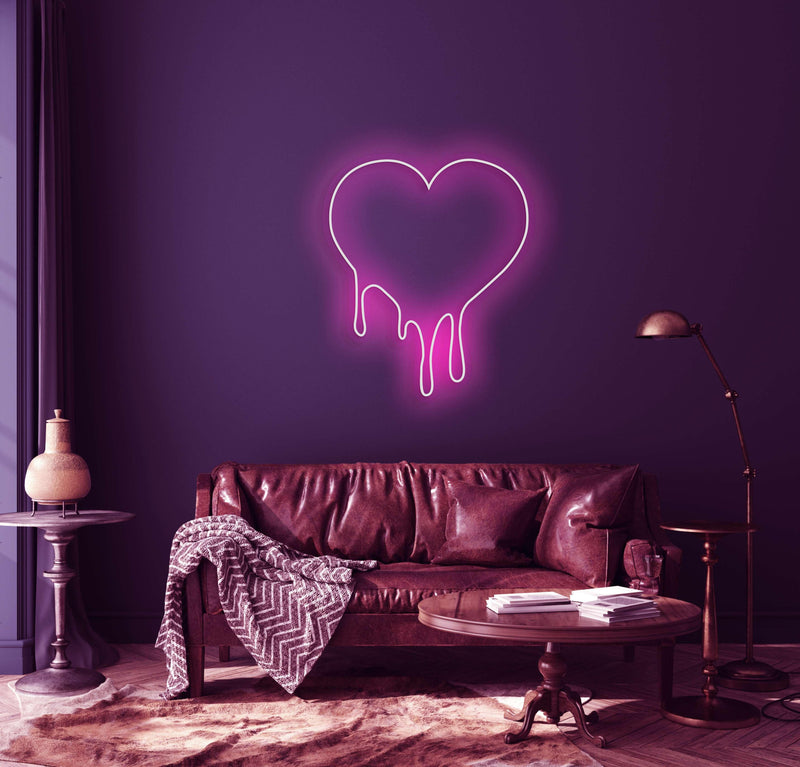 Dripping Love Neon Sign - Custom Neon Signs | LED Neon Signs | Zanvis Neon®