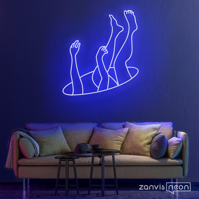 Falling Neon Sign - Custom Neon Signs | LED Neon Signs | Zanvis Neon®