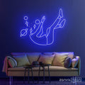 Falling Into Space Neon Sign