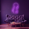 Female Back Silhouette Neon Sign - Custom Neon Signs | LED Neon Signs | Zanvis Neon®