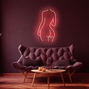 Female Back Silhouette Neon Sign - Custom Neon Signs | LED Neon Signs | Zanvis Neon®