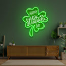 Four-Leaf Clover Saint Patrick Day LED Neon Signs - Custom Neon Signs | LED Neon Signs | Zanvis Neon®