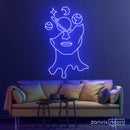 Galaxy Brain Neon Sign - Custom Neon Signs | LED Neon Signs | Zanvis Neon®