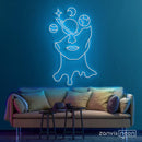 Galaxy Brain Neon Sign - Custom Neon Signs | LED Neon Signs | Zanvis Neon®