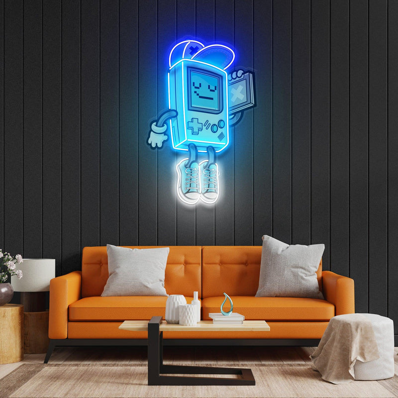 Gameboy Led Neon Acrylic Artwork - Custom Neon Signs | LED Neon Signs | Zanvis Neon®