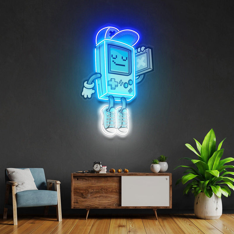 Gameboy Led Neon Acrylic Artwork - Custom Neon Signs | LED Neon Signs | Zanvis Neon®