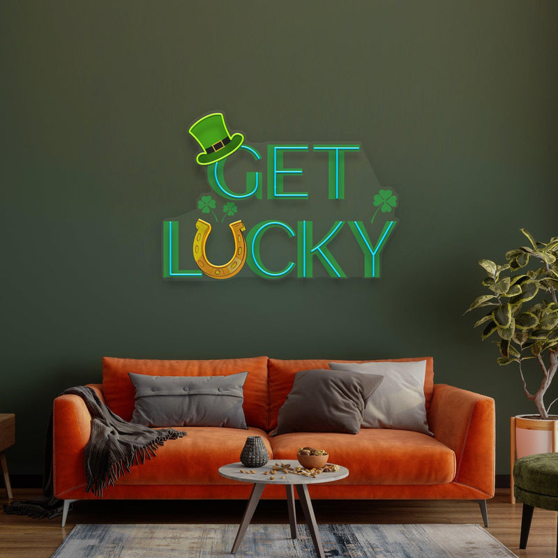 Get Lucky Saint Patrick Day LED Neon Signs - Custom Neon Signs | LED Neon Signs | Zanvis Neon®
