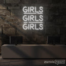 Girls Girls Girls Neon Sign - Custom Neon Signs | LED Neon Signs | Zanvis Neon®