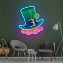 Gold Coins under Hat Saint Patrick Day LED Neon Signs - Custom Neon Signs | LED Neon Signs | Zanvis Neon®
