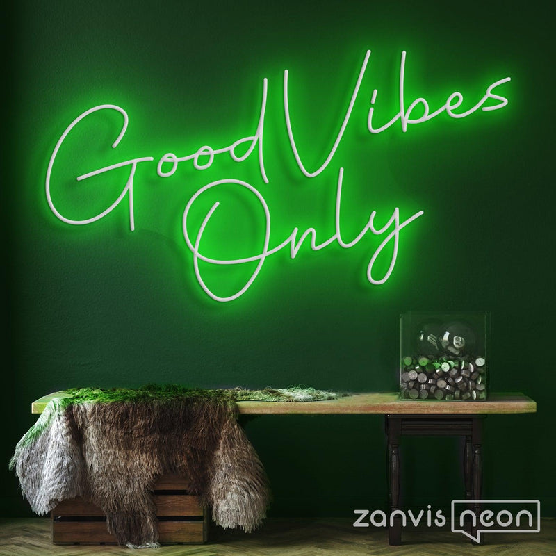 Good Vibes Only Neon Sign - Custom Neon Signs | LED Neon Signs | Zanvis Neon®