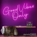 Good Vibes Only Neon Sign - Custom Neon Signs | LED Neon Signs | Zanvis Neon®