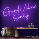 Good Vibes Only Neon Sign - Custom Neon Signs | LED Neon Signs | Zanvis Neon®