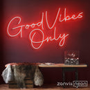 Good Vibes Only Neon Sign - Custom Neon Signs | LED Neon Signs | Zanvis Neon®