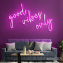 Good Vibes Only Neon Sign - Custom Neon Signs | LED Neon Signs | Zanvis Neon®