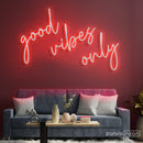 Good Vibes Only Neon Sign - Custom Neon Signs | LED Neon Signs | Zanvis Neon®