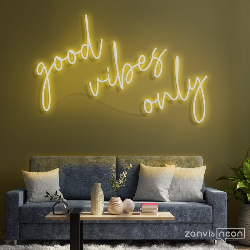 Good Vibes Only Neon Sign - Custom Neon Signs | LED Neon Signs | Zanvis Neon®