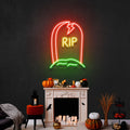 Grave Rip Led Neon Sign Halloween Light Decor