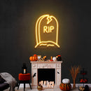 Grave Rip Led Neon Sign Halloween Light Decor
