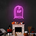 Grave Rip Led Neon Sign Halloween Light Decor