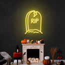 Grave Rip Led Neon Sign Halloween Light Decor