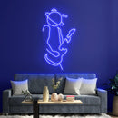 Guitar Space Neon Sign - Custom Neon Signs | LED Neon Signs | Zanvis Neon®