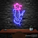 Guitar Space Neon Sign - Custom Neon Signs | LED Neon Signs | Zanvis Neon®