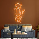 Guitar Space Neon Sign - Custom Neon Signs | LED Neon Signs | Zanvis Neon®
