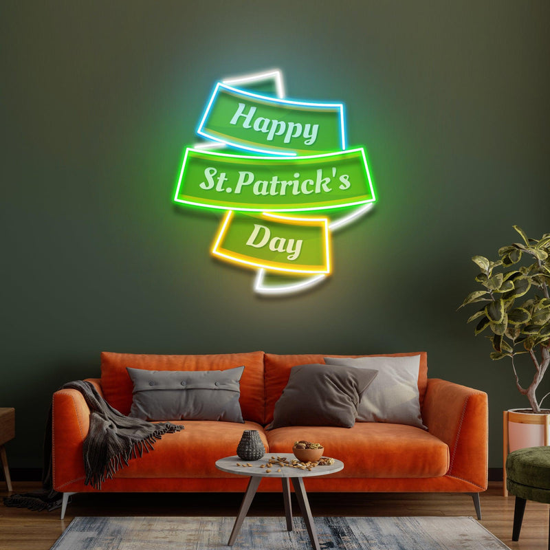 Happy St Patrick Day LED Neon Signs - Custom Neon Signs | LED Neon Signs | Zanvis Neon®