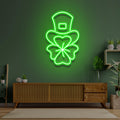Hat On Clover Saint Patrick Day LED Neon Signs - Custom Neon Signs | LED Neon Signs | Zanvis Neon®