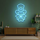 Hat On Clover Saint Patrick Day LED Neon Signs - Custom Neon Signs | LED Neon Signs | Zanvis Neon®