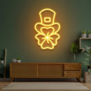 Hat On Clover Saint Patrick Day LED Neon Signs - Custom Neon Signs | LED Neon Signs | Zanvis Neon®