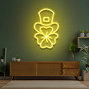 Hat On Clover Saint Patrick Day LED Neon Signs - Custom Neon Signs | LED Neon Signs | Zanvis Neon®